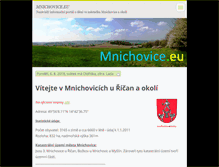 Tablet Screenshot of mnichovice.eu
